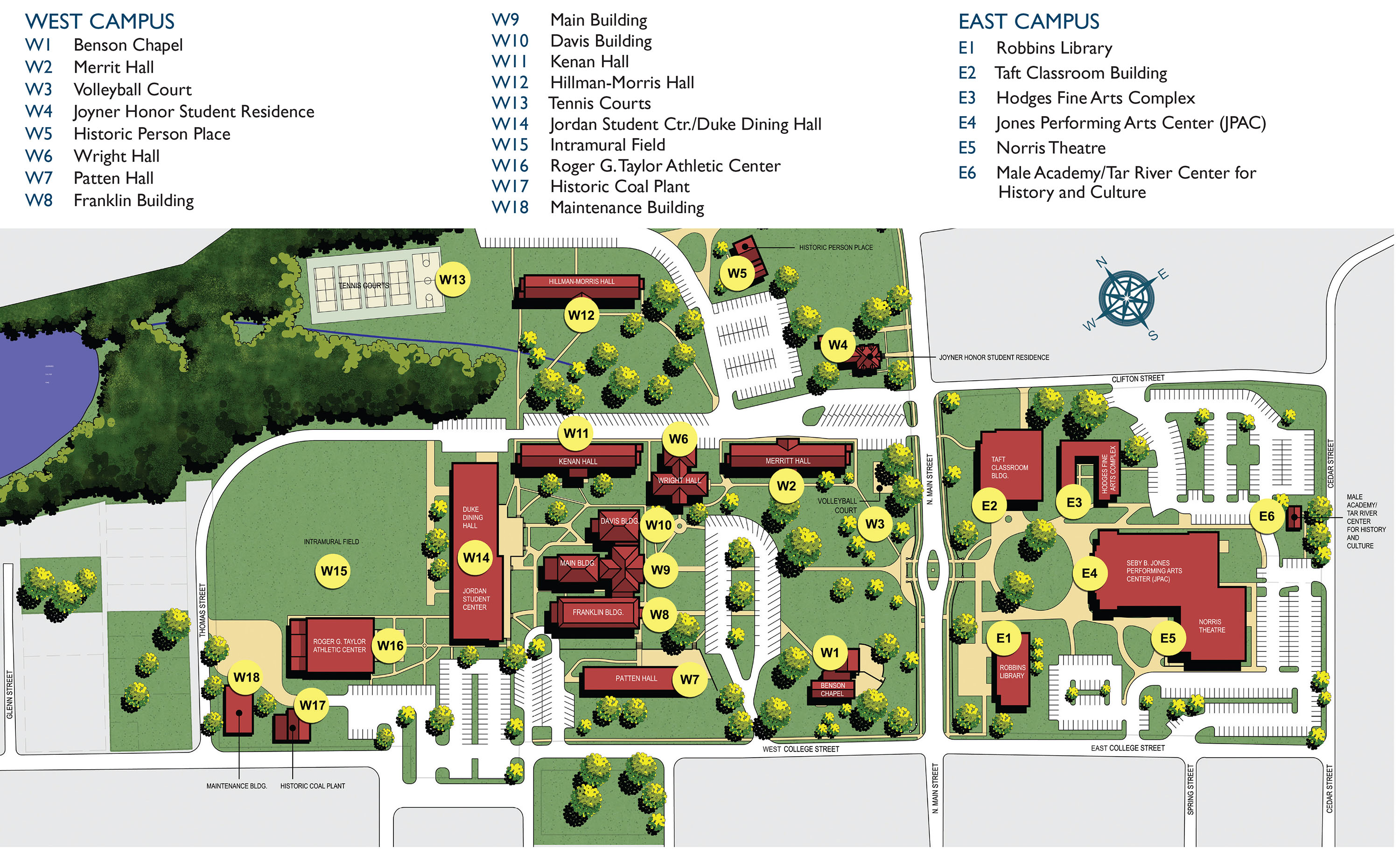 Salisbury Campus Map