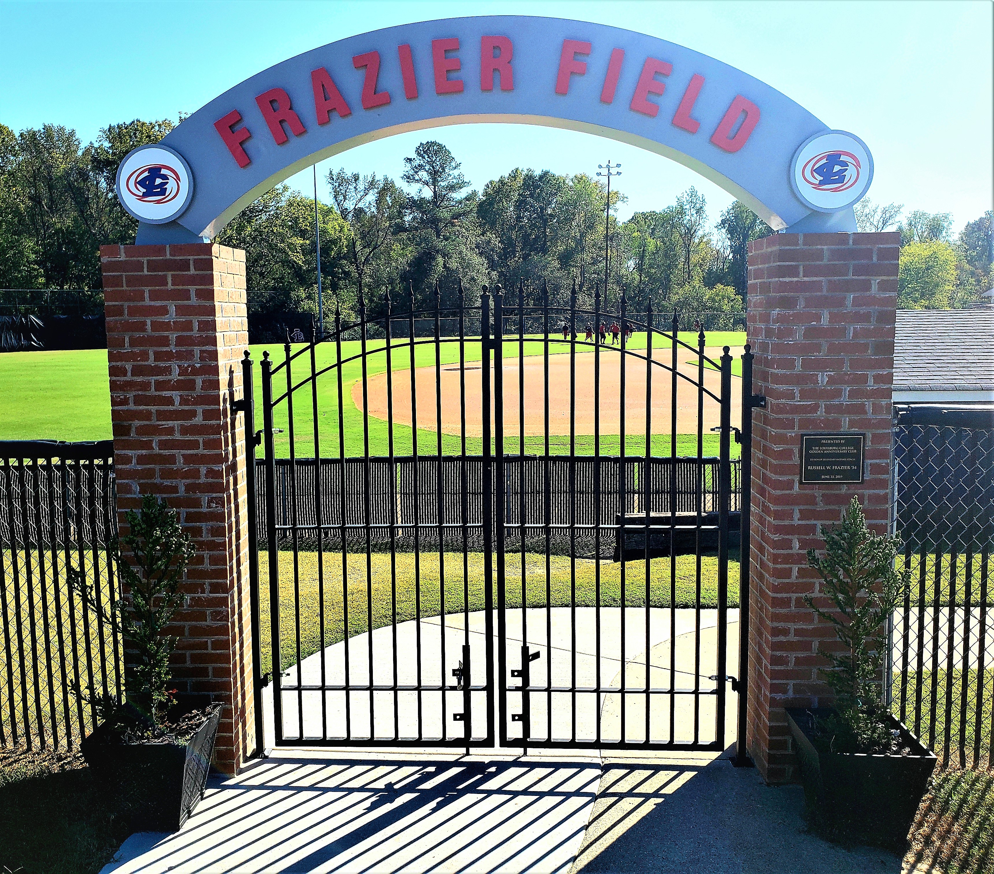Frazer Baseball Field archway