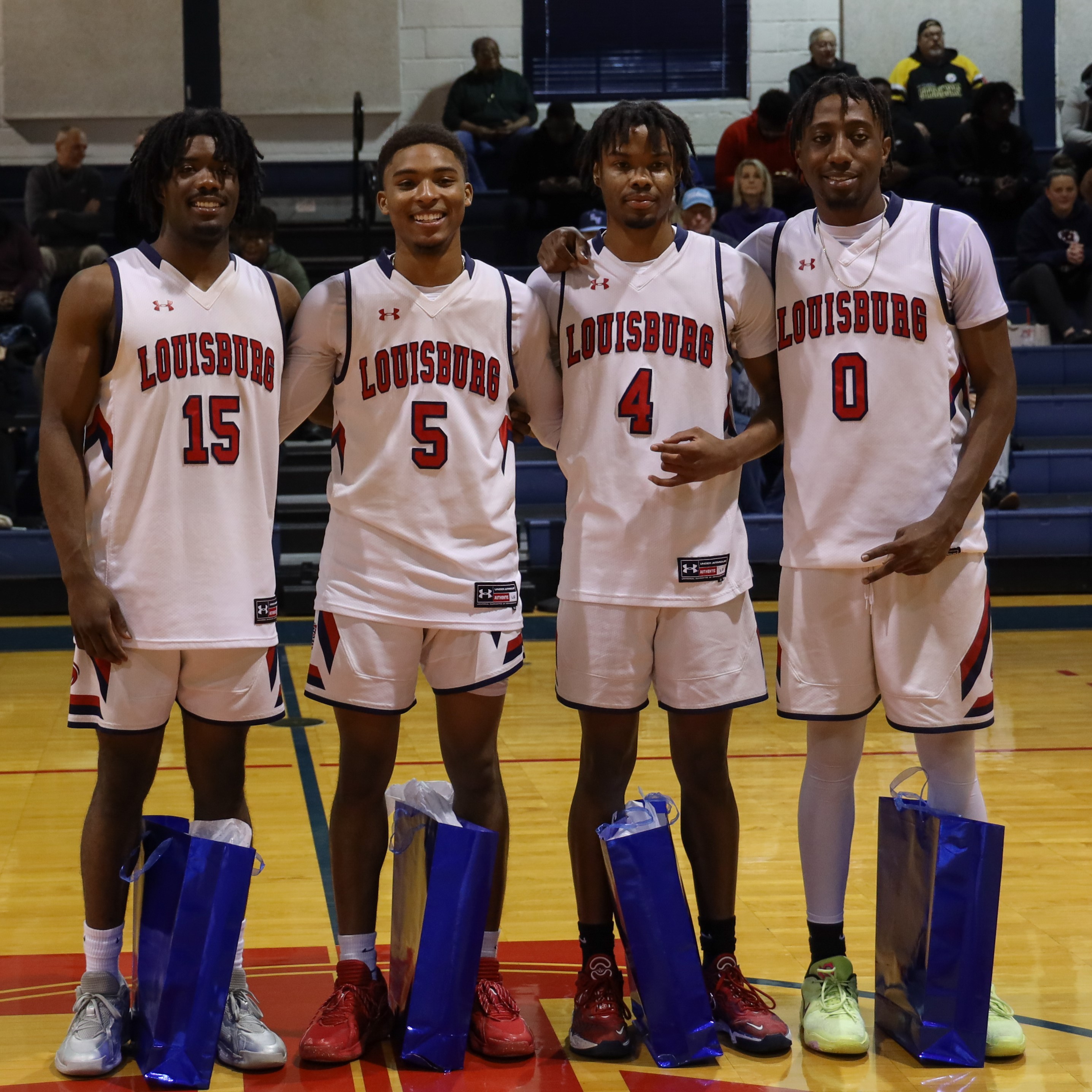 Men's Basketball sophomores pose for picture.