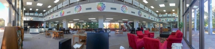 inside the library, photo credit: Susan Ranes