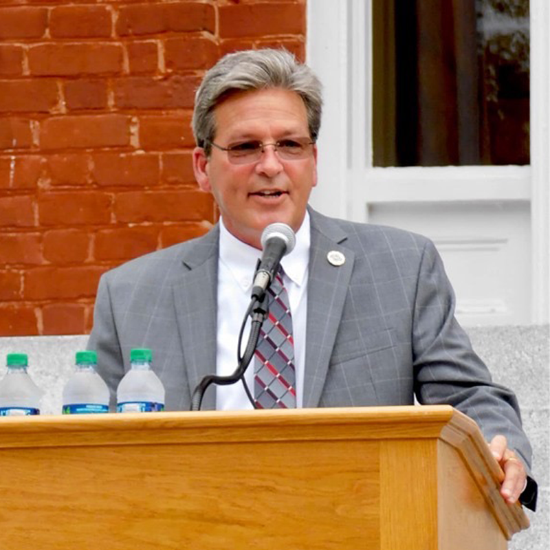 Dr. Gary Brown speaking at Louisburg College.