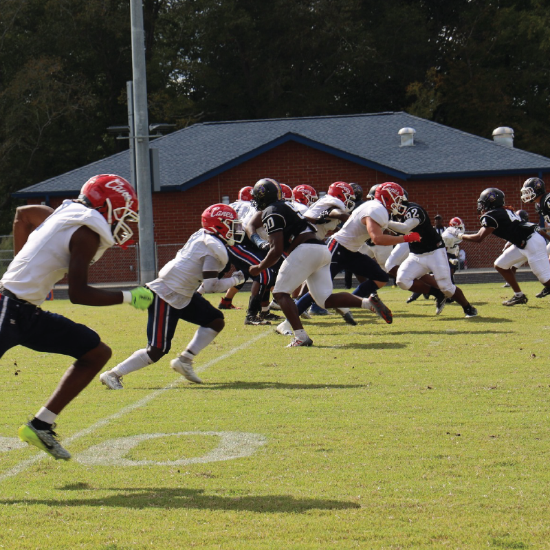 Move out the way Ophelia, the CAT 5 Louisburg College Hurricanes are coming through!    After having Saturday's game moved to yesterday due to inclement weather, the Louisburg College 'Canes Football team scored their first home win of the season!