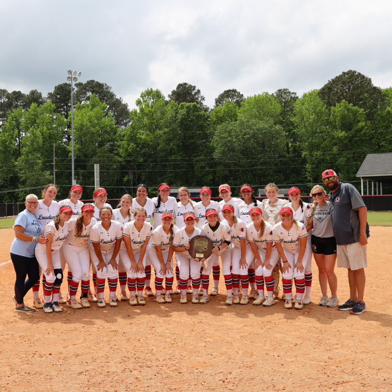 Congratulations to the Louisburg College Softball team for being crowned the NJCAA RegionX Champs!

Over the weekend the team hosted the Region X tournament, winning their games 9-1, 14-1, and 5-3. This makes a repeat for the team winning the RegionX title.
