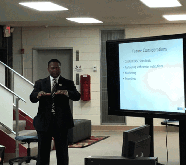 Dr. Spragley explains  future considerations for the A.A. in Education degree program.